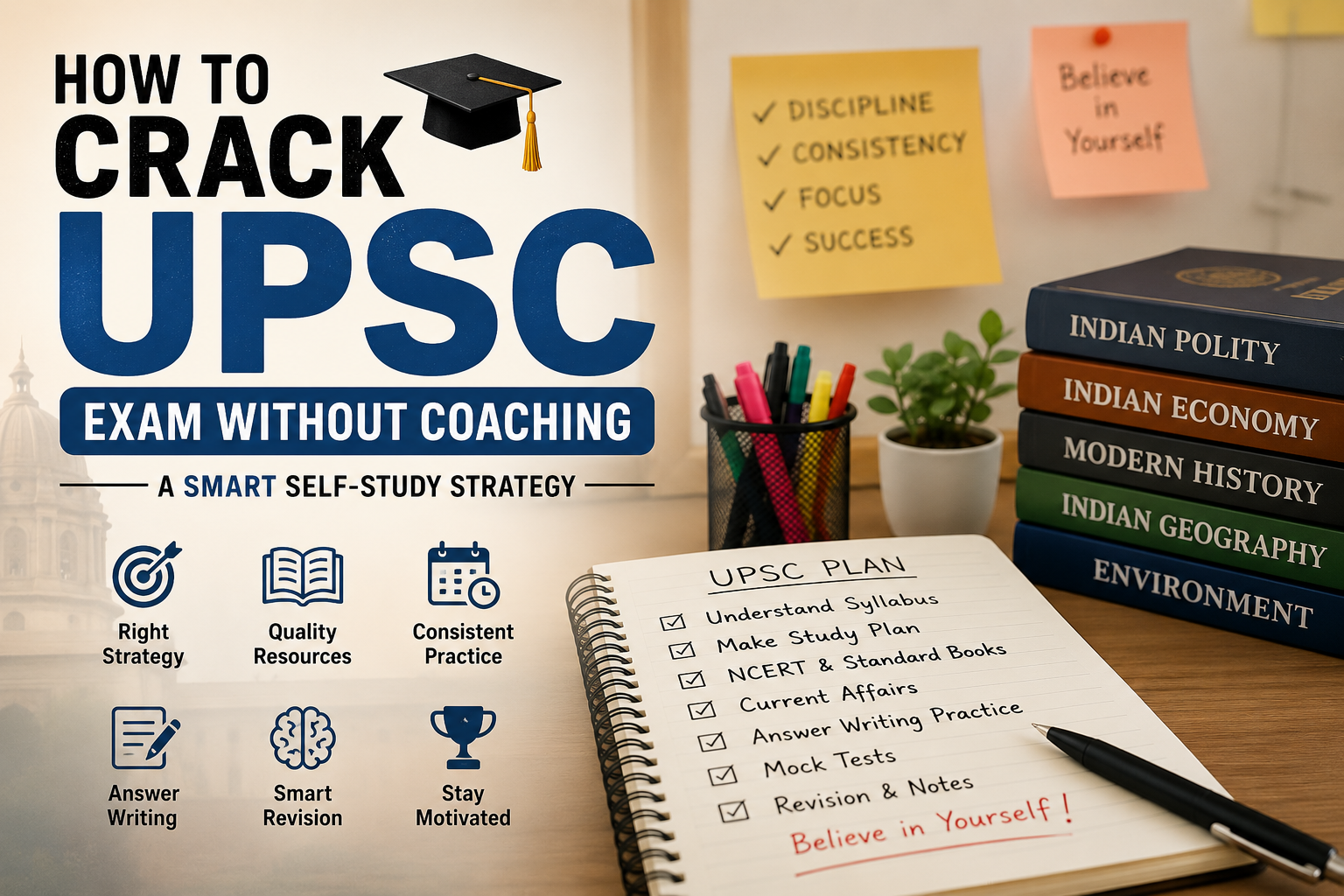 Crack UPSC exam without Coaching