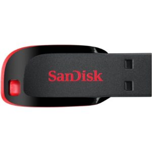 SANDISK Cruzer Blade USB 2.0, Flash drive, Pendrive, Red, 5Y Warranty